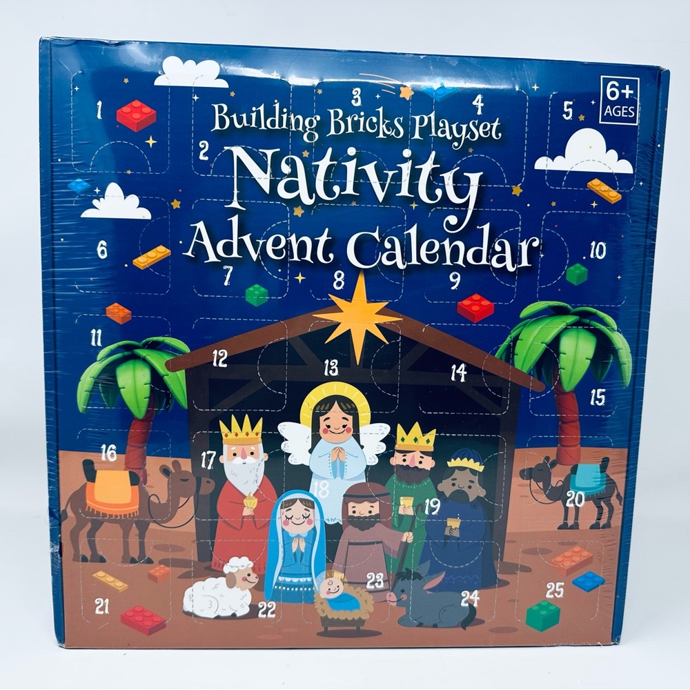 2024 Nativity Advent Calendar Nativity Set Building Blocks for Kids Christmas